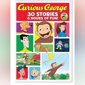 Curious George PBS Kids 30 Stories 2 DISC DVD Set!!